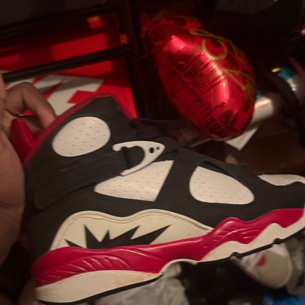 Jordan Athletic Shoes Black Red White